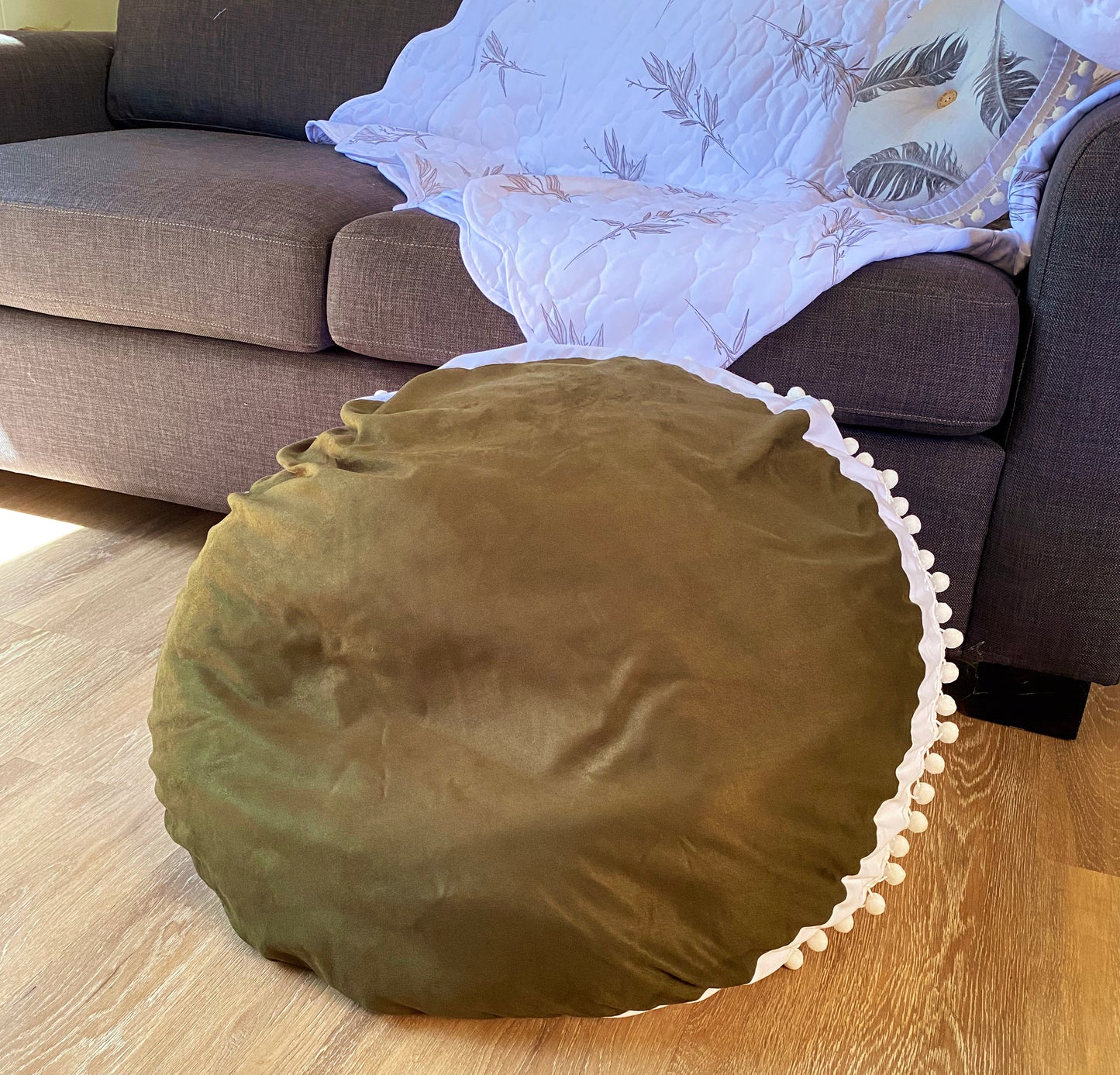 Deep Moss / Bunny LUXE BEANBAG