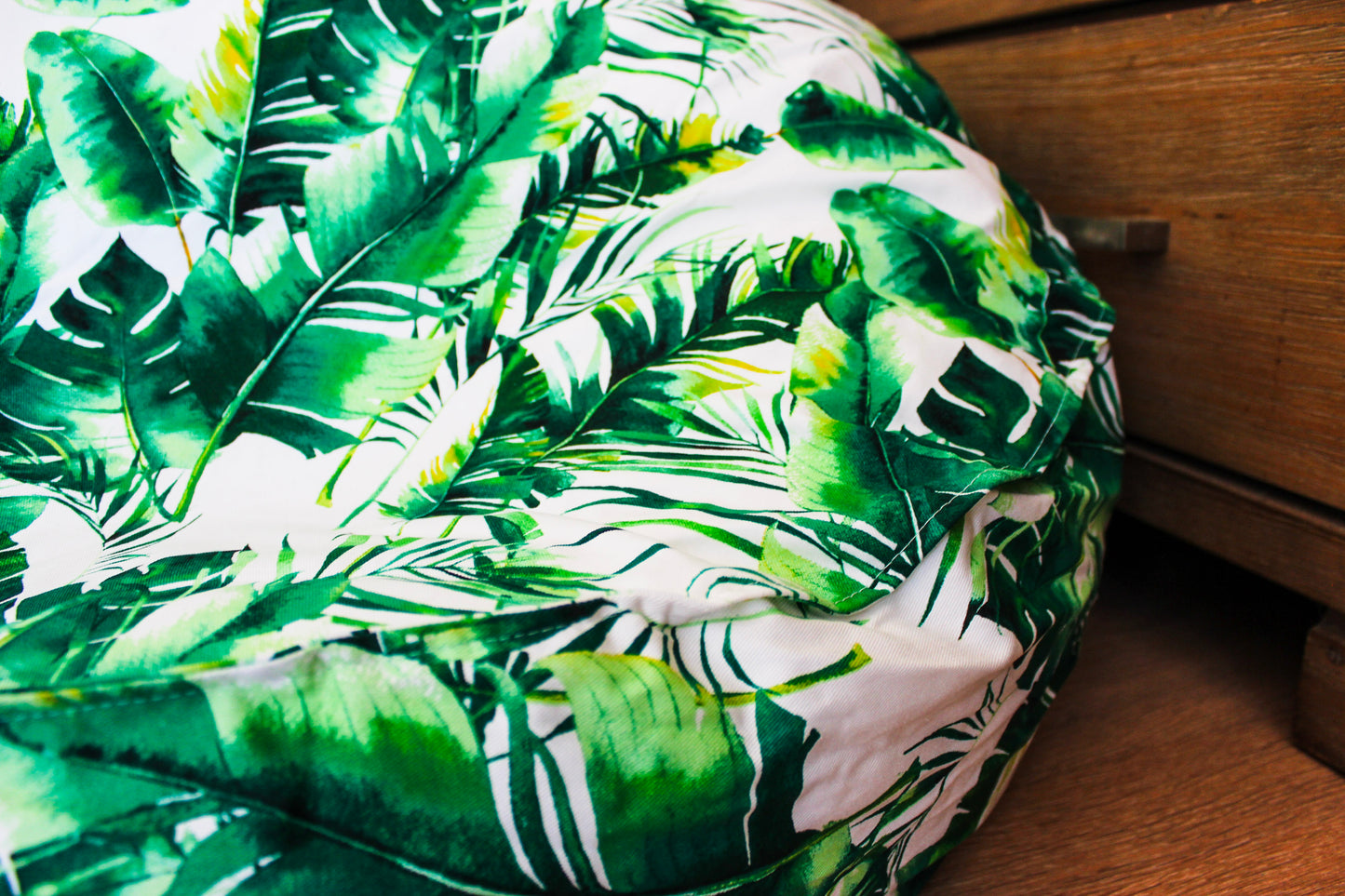 French seam Tropical Palms BEANBAG