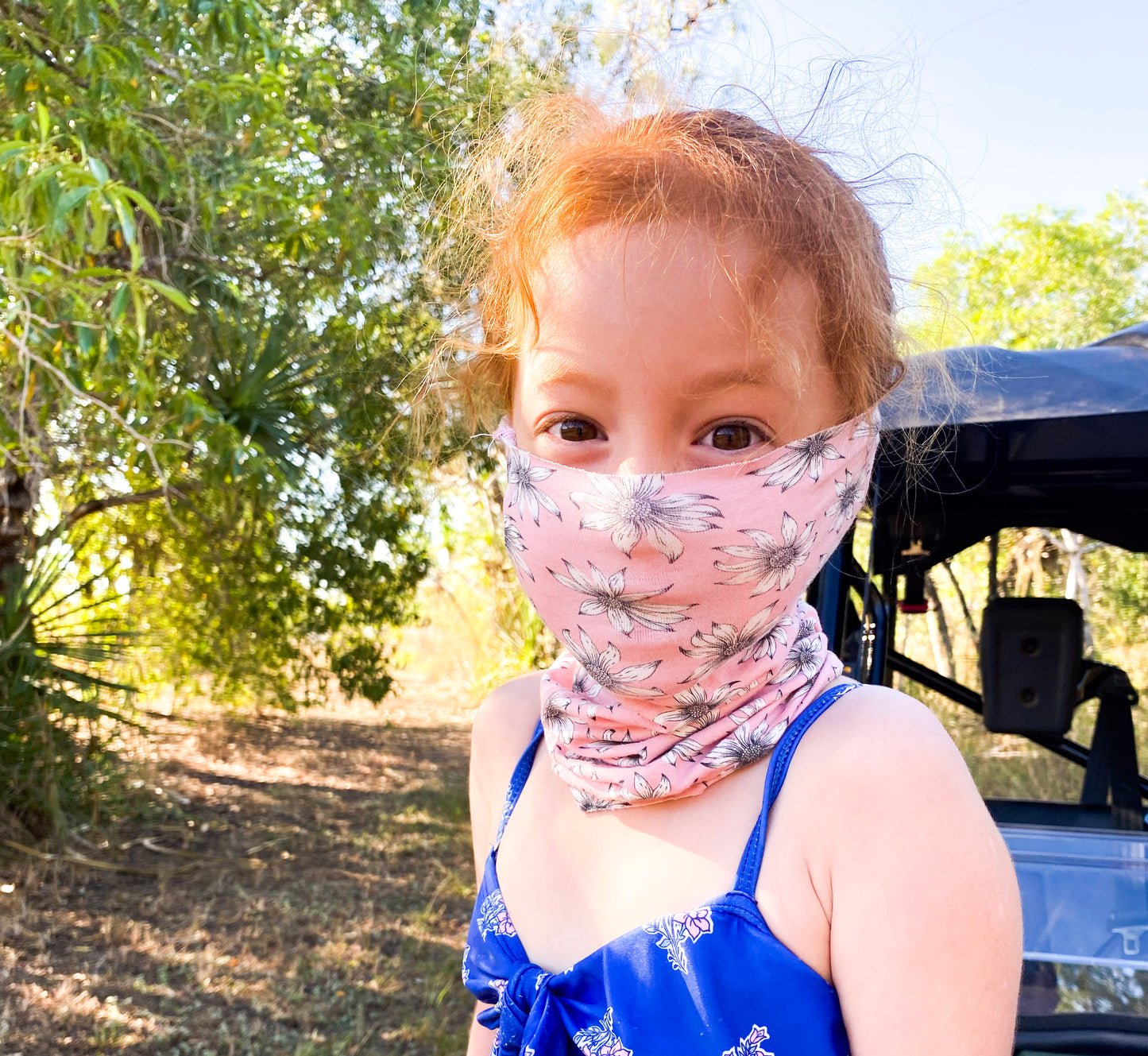 Pink Floral Face Cover/Buff