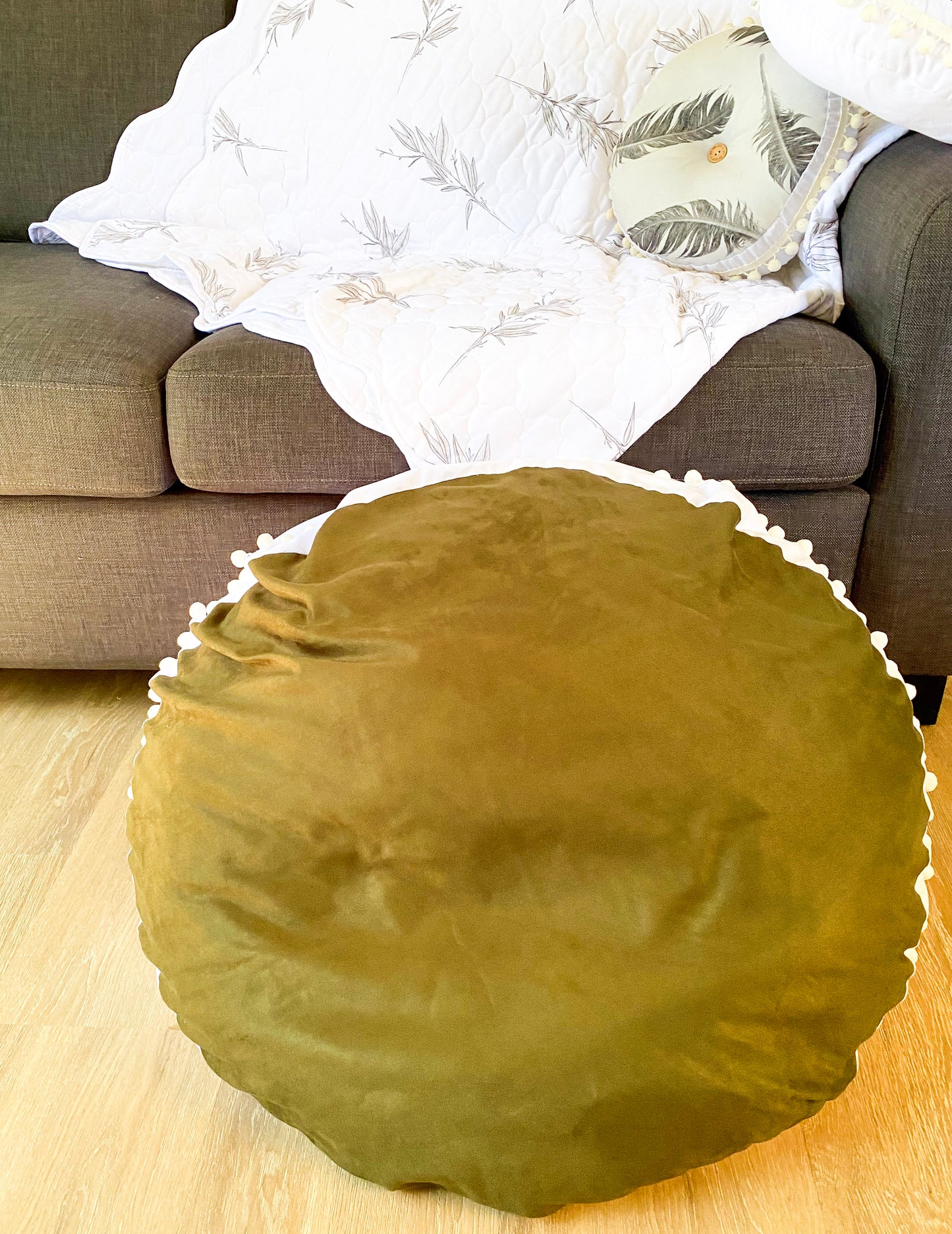 Deep Moss / Bunny LUXE BEANBAG