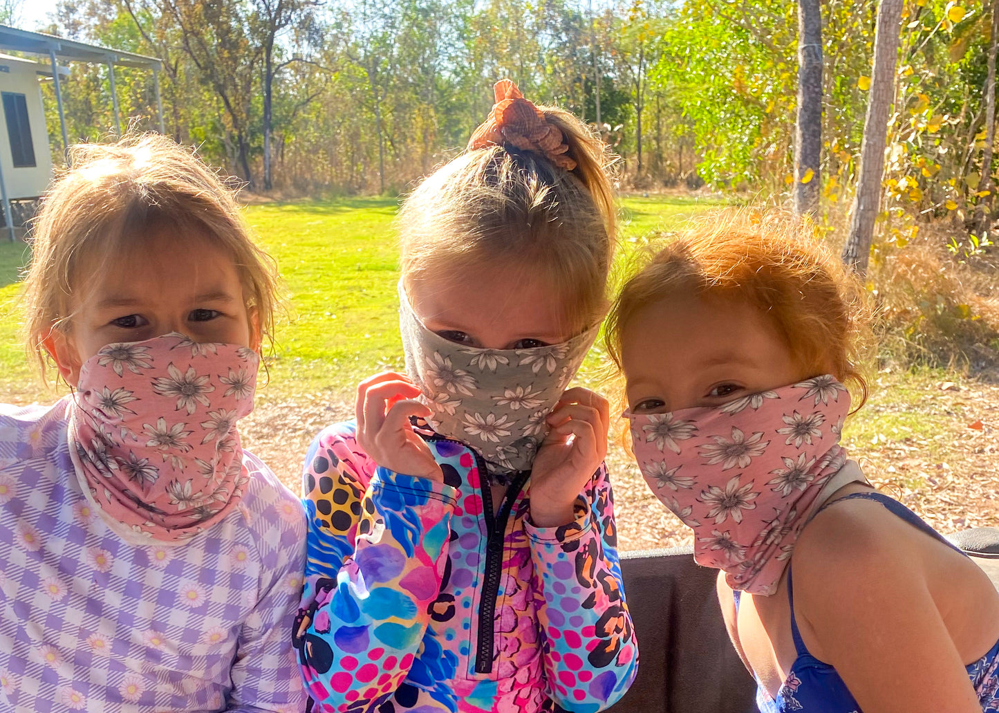Pink Floral Face Cover/Buff