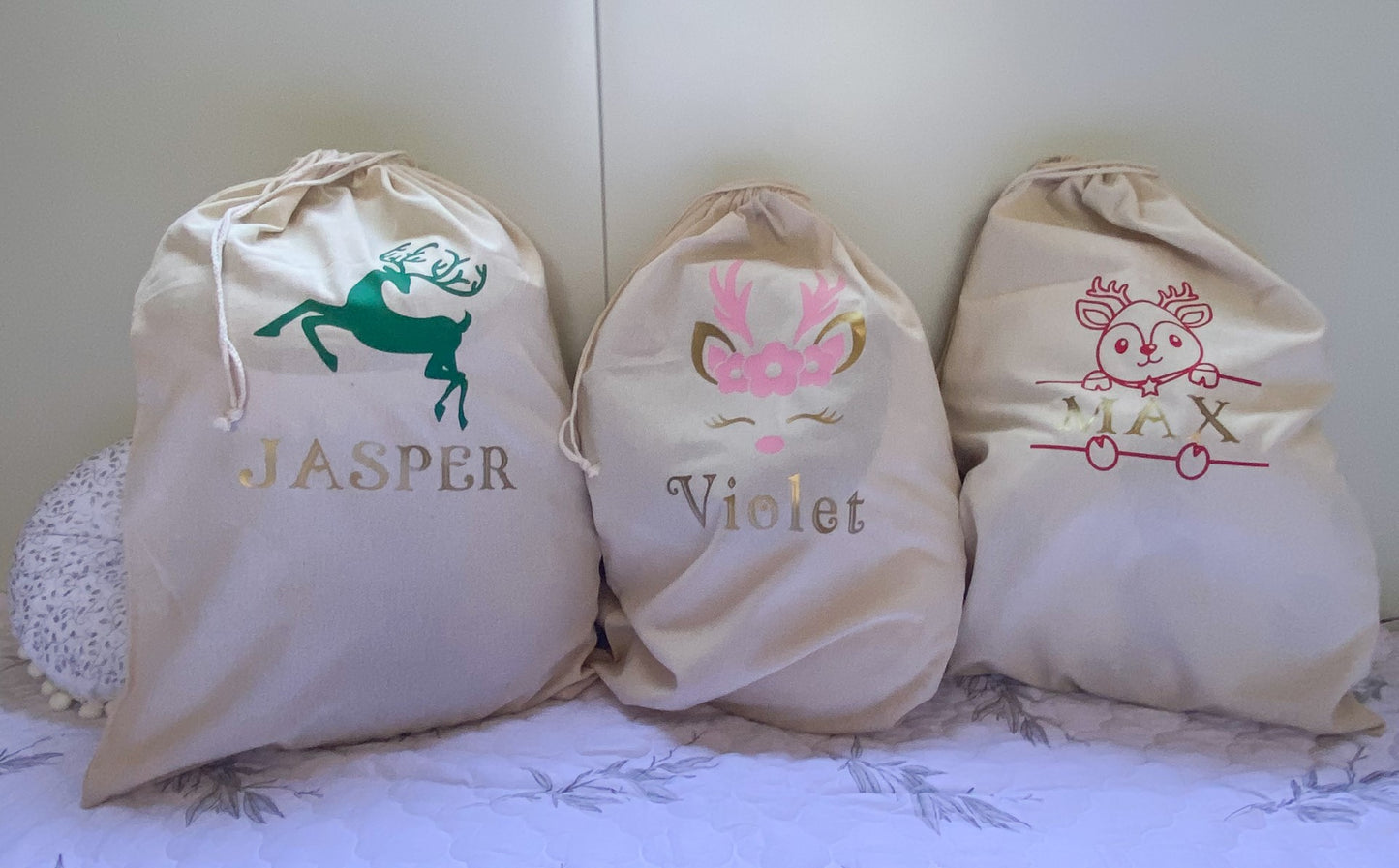 JOLLY REINDEER Santa Sack