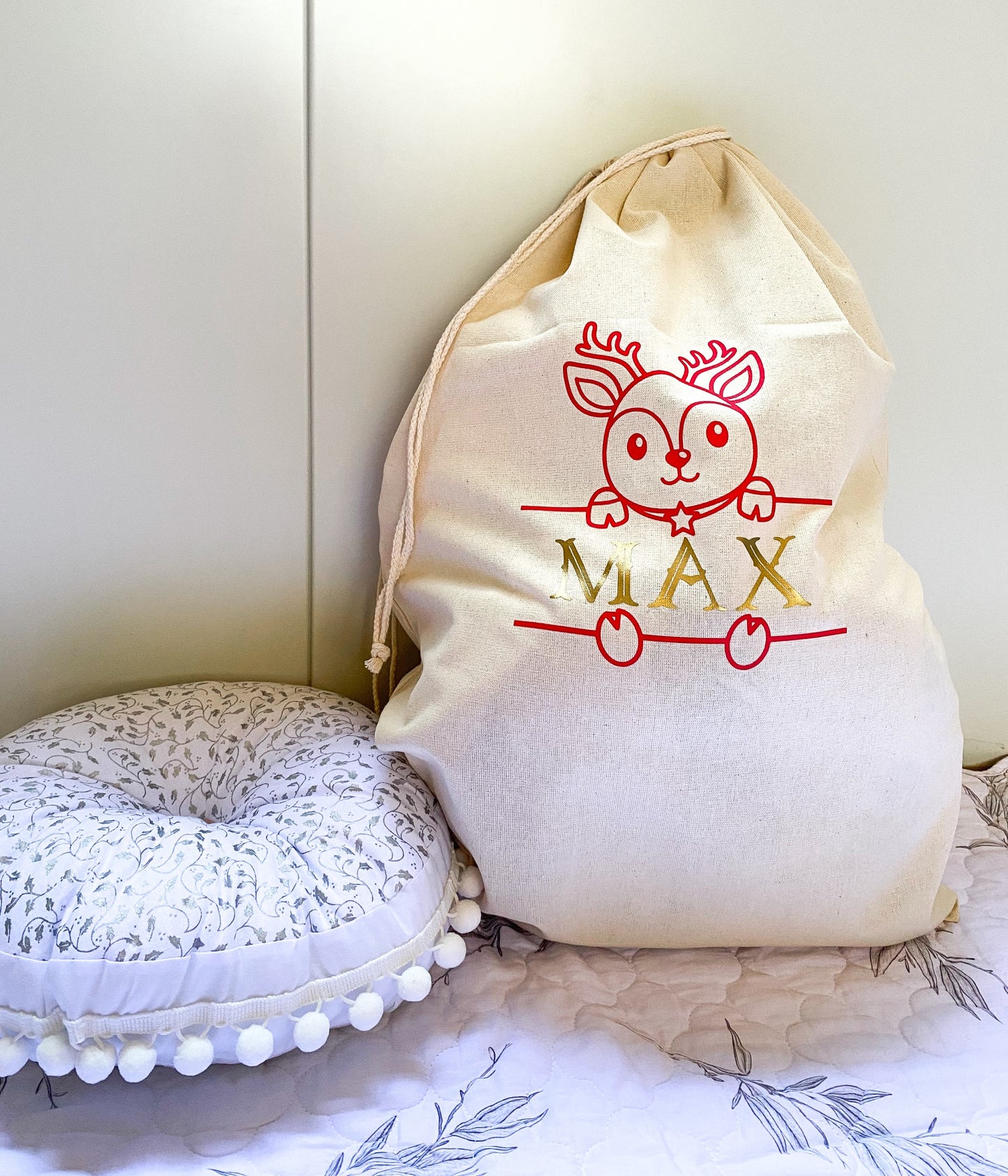 BABY REINDEER Santa Sack