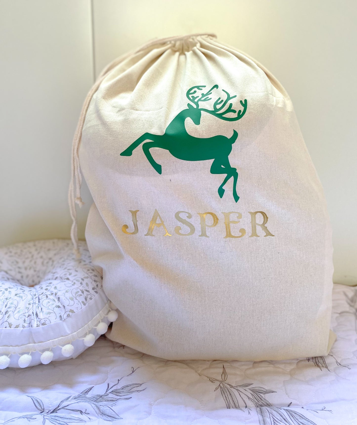 JOLLY REINDEER Santa Sack