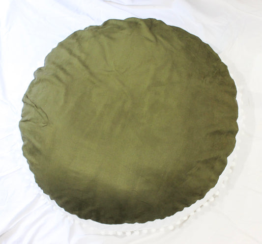 Deep Moss LUXE/BUNNY - XL Washable Floor Cushion